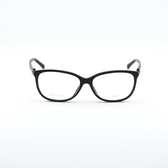 Jimmy Choo JC308 0DXF 00 Eyeglasses Shiny Black/Gold 54mm Square Frame - Picture 4 of 11